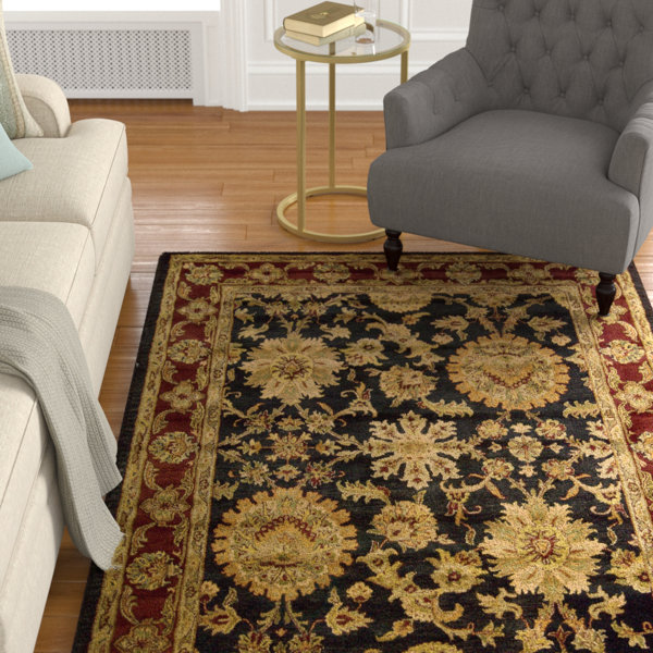 Darby Home Co Delaware Oriental Handmade Flatweave Wool Area Rug in